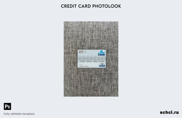 цифровая загрузка Чехия ceskoslovenská obchodní Bank Visa дебетовая карта фотоша
